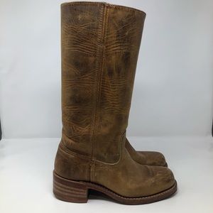 Frye Campus 14L Boots Distressed Leather Size 7